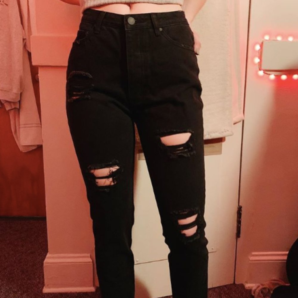 Ripped Black Jeans